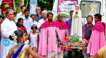 തെക്കന്‍ കുരിശുമലയില്‍ ഫാത്തിമ മാതാ തിരുസ്വരൂപത്തിന്‌ വരവേല്‍പ്പ്‌