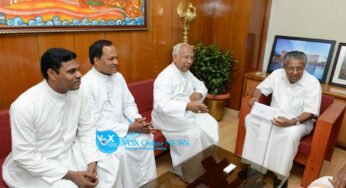 ബി​ഷ​പ് ഡോ. സ്റ്റാൻലി റോമൻ മു​ഖ്യ​മ​ന്ത്രി‍​യു​മാ​യി ച​ർ​ച്ച ന​ട​ത്തി