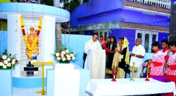 മേലാരിയോട്‌ വേളാങ്കണ്ണിമാതാ കുരിശടി ആശീര്‍വദിച്ചു