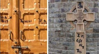 സെന്‍റ് സ്റ്റീഫൻസ് കോളജ് ചാപ്പലിൽ ക്ഷേത്രം പണിയുമെന്നു ചുവരെഴുത്ത്