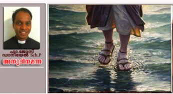 ജലത്തിൽ മുങ്ങിത്താഴാൻ തുടങ്ങിയ പത്രോസ് നമുക്കൊരു പാഠമാണ്