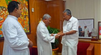 മുഖ്യമന്ത്രിയുടെ ദുരിതാശ്വാസ നിധിയിലേയ്ക്ക് കേരള മെത്രാൻ സമിതി ഒരു കോടി രൂപ നൽകി