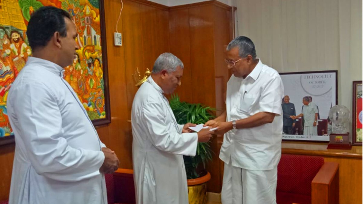 മുഖ്യമന്ത്രിയുടെ ദുരിതാശ്വാസ നിധിയിലേയ്ക്ക് കേരള മെത്രാൻ സമിതി ഒരു കോടി രൂപ നൽകി