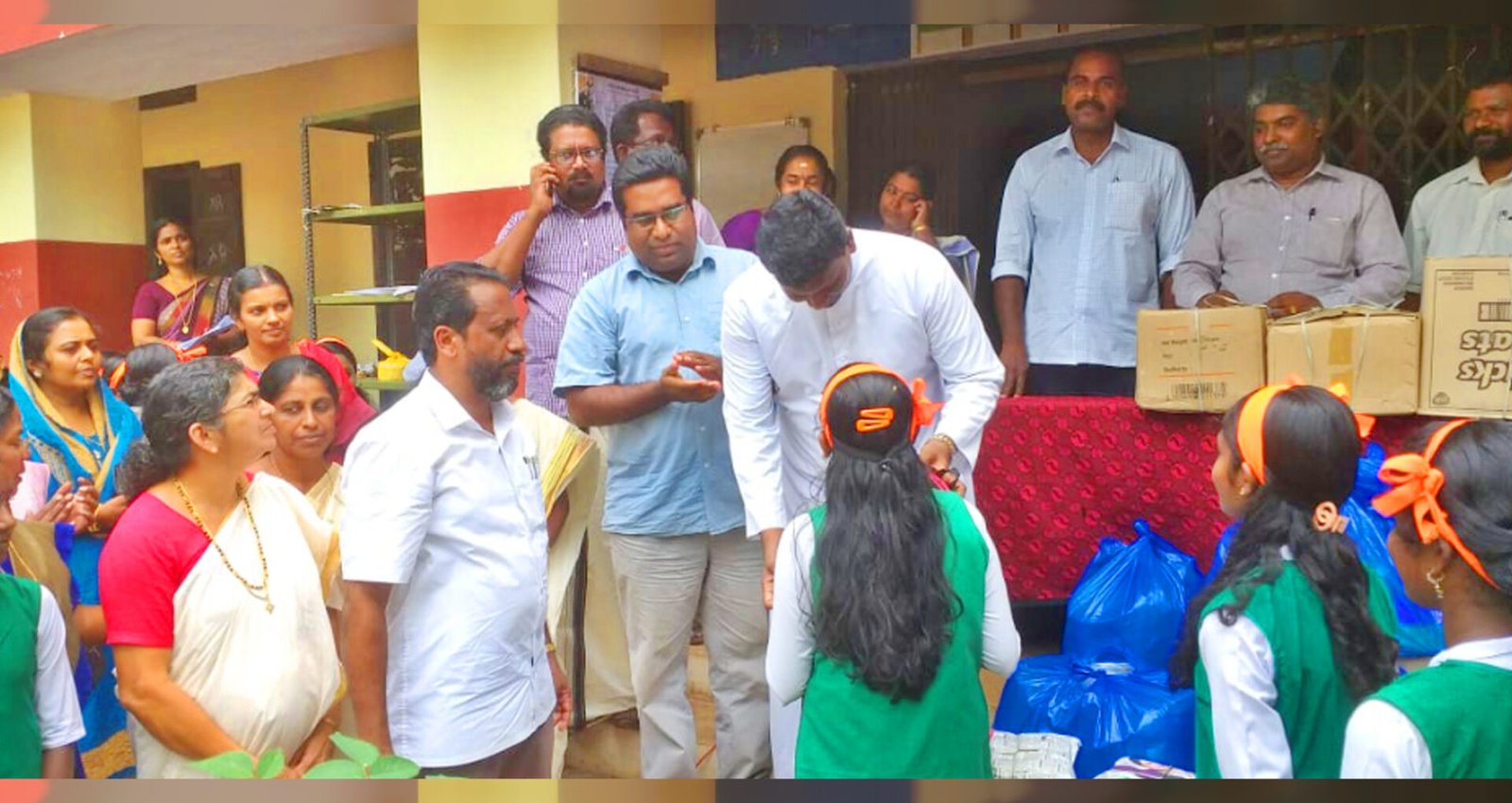 നെയ്യാറ്റിൻകര രൂപതാ കോർപ്പറേറ്റ് മാനേജ്‌മെന്റ് സഹായഹസ്തവുമായി ഹരിപ്പാട് ഗവണ്മെന്റ് ഹയർസെക്കണ്ടറി സ്‌കൂളിലേയ്ക്ക്