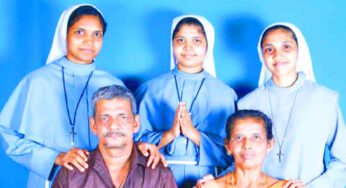 സ​മ​ർ​പ്പി​ത​ശു​ശ്രൂ​ഷ​യി​ലേ​യ്ക്ക് തങ്ങളുടെ മൂന്ന് മക്കളെയും സന്തോഷത്തോടെ നൽകിയ മാതാപിതാക്കൾ ഉത്തമ മാതൃക