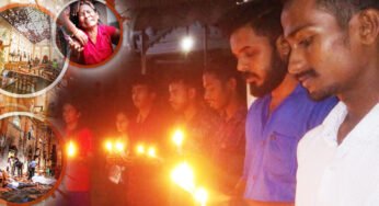 ശ്രീലങ്കയിൽ കൊല്ലപ്പെട്ടവർക്ക്‌ വേണ്ടി ആദരാഞ്ജലികളോടെ, കരുണകൊന്തയുമായി കേരളപുരം ഇടവക കെ.സി.വൈ.എം.