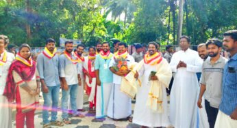 കെ.സി.വൈ.എം. സമാധാന സന്ദേശ യാത്രക്ക് നെയ്യാറ്റിന്‍കര രൂപതയില്‍ സ്വീകരണം നല്‍കി