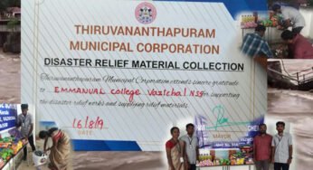പ്രളയ സഹായത്തിനായി കളക്ഷൻ സെന്റർ തുറന്നുകൊണ്ട് വാഴിച്ചൽ ഇമ്മാനുവൽ കോളേജ് സജീവം