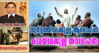 Ascension Sunday_Year A_സ്വർഗ്ഗത്തിലേക്കുള്ള ആരോഹണം, കടമയിലേക്കുള്ള അവരോഹണം