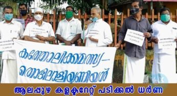 കത്തോലിക്കാ മത്സ്യത്തൊഴിലാളി യൂണിയൻ ആലപ്പുഴ കളക്ടറേറ്റ് പടിക്കൽ ധർണ നടത്തി