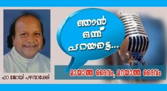 മായാത്ത ദൈവം, മറയാത്ത ദൈവം