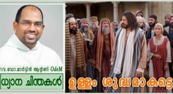 XXII Ordinary Sunday_Year B_ഉള്ളം ശുദ്ധമാകട്ടെ (മർക്കോ 7:1-8, 14-15, 21-23)