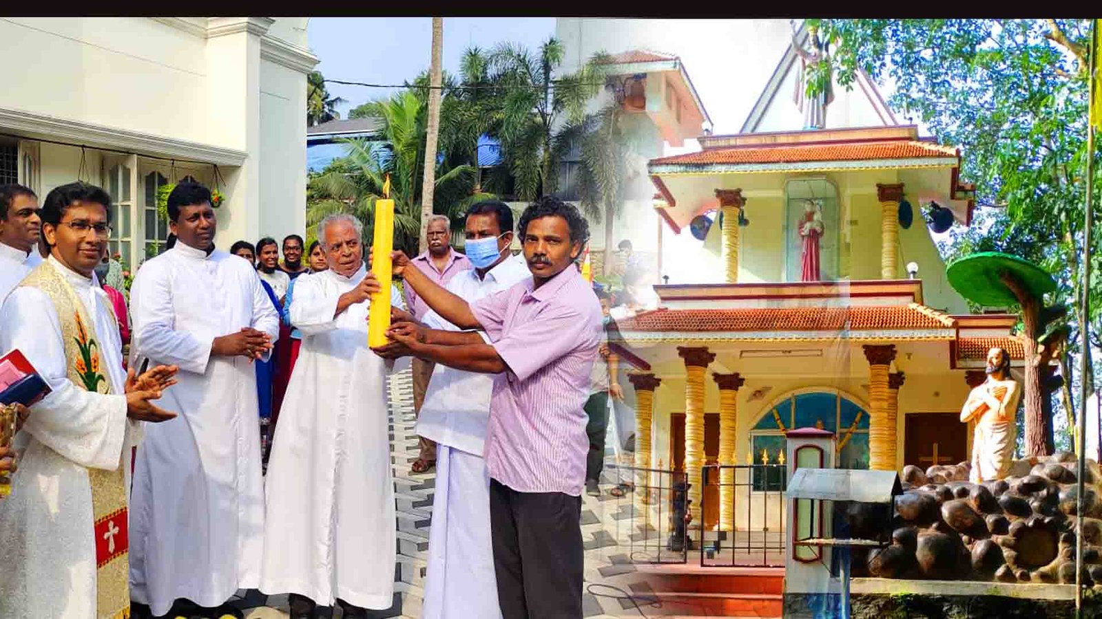 ദേവസഹായം പിളളയുടെ നാമഥേയത്തിലെ ലോകത്തെ ആദ്യദേവാലയത്തില്‍ വിശുദ്ധ പദവി അഘോഷങ്ങള്‍ക്ക് തുടക്കം