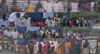 തീരവും തീരവാസികളെയും സംരക്ഷിക്കണമെന്നാവശ്യപ്പെട്ട് മനുഷ്യചങ്ങല