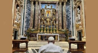 അപ്പോസ്തലിക സന്ദര്‍ശനം പൂര്‍ത്തിയാക്കിയ ഫ്രാന്‍സിസ് പാപ്പ പരിശുദ്ധ മാതാവിന് നന്ദി അര്‍പ്പിക്കാന്‍ ബസലിക്കയില്‍