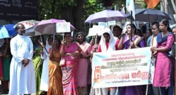 പാചകവാതക വിലവർദ്ധനവിനെതിരെ കേരള ലാറ്റിൻ കാത്തലിക് വിമൻസ് അസ്സോസിയേഷന്റെ പ്രതിഷേധ ധർണ്ണ