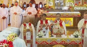 പതിവ് തെറ്റിച്ചില്ല ആര്‍ച്ച് ബിഷപ്പിന്‍റെ ആദ്യ കുര്‍ബാന അര്‍പ്പണം അല്‍ഫോണ്‍സാമ്മയുടെ കബറിടത്തില്‍